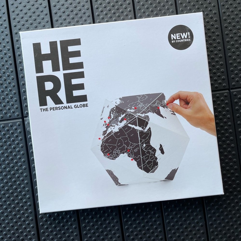 Here The Personal Globe - showcase your travels in a unique way